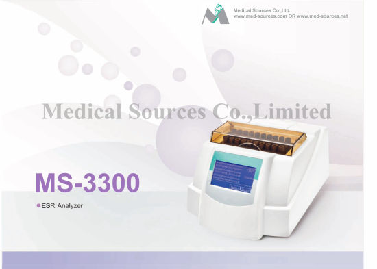 Écran LCD Analyseur de sang de chimie de dialyse sanguine ESR (MS-3300)