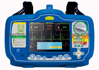 (MS-390D) Défibrillateur externe automatique biphasique cardiaque d'urgence d'urgence portable